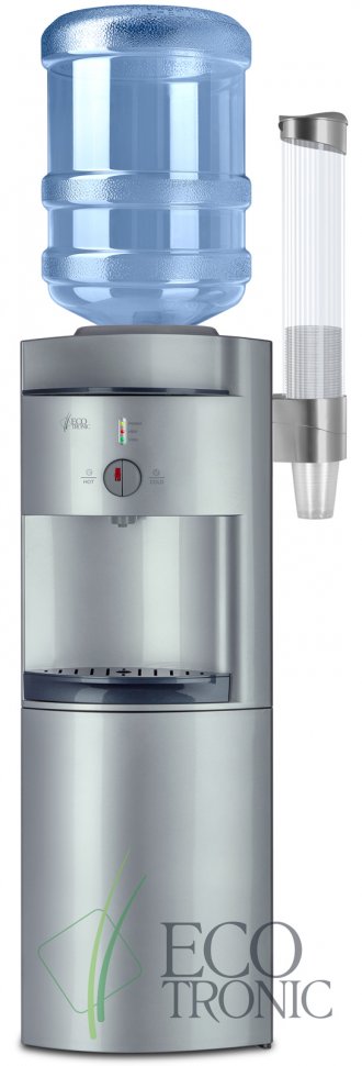 Кулер для воды Ecotronic G41-LCE Silver со шкафчиком электронный