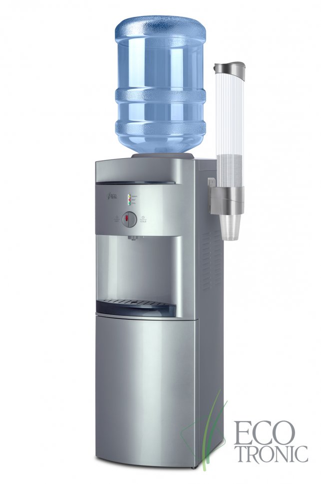 Кулер для воды Ecotronic G41-LCE Silver со шкафчиком электронный