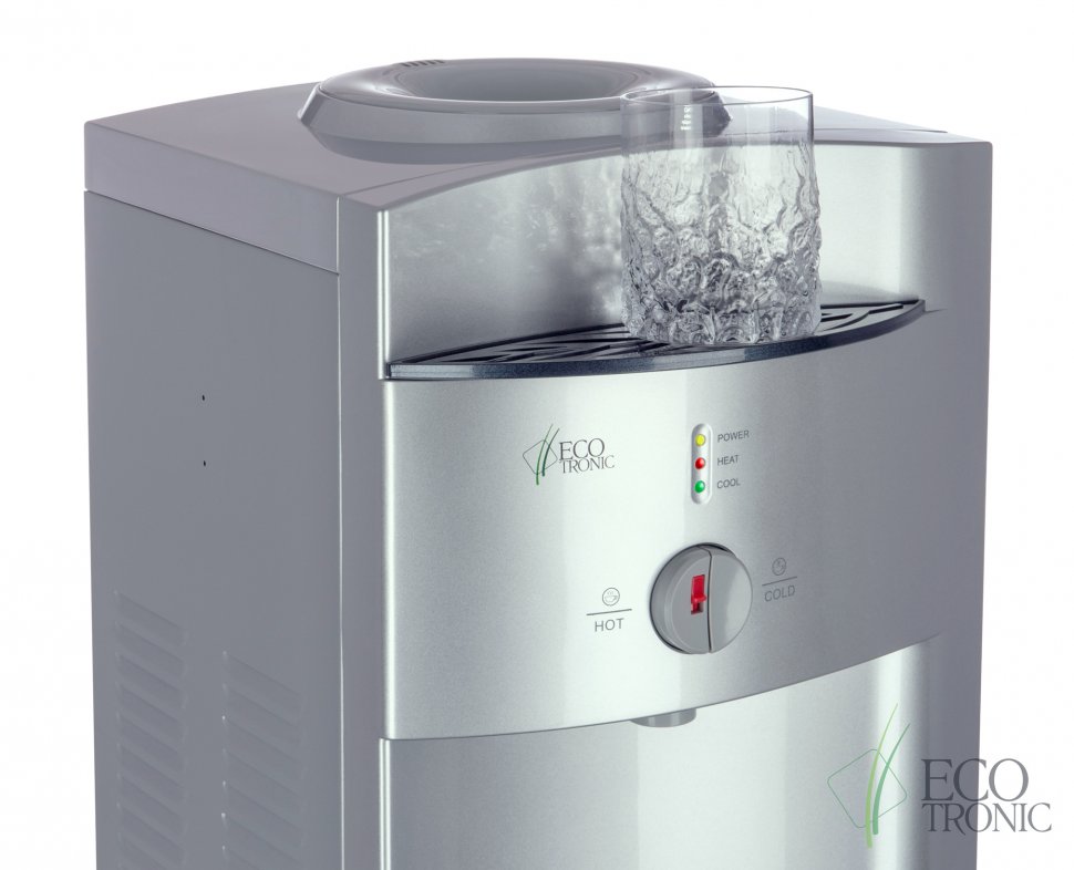 Кулер для воды Ecotronic G41-LCE Silver со шкафчиком электронный