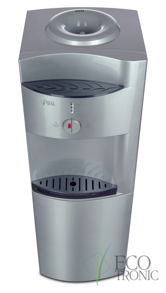 Кулер для воды Ecotronic G41-LCE Silver со шкафчиком электронный