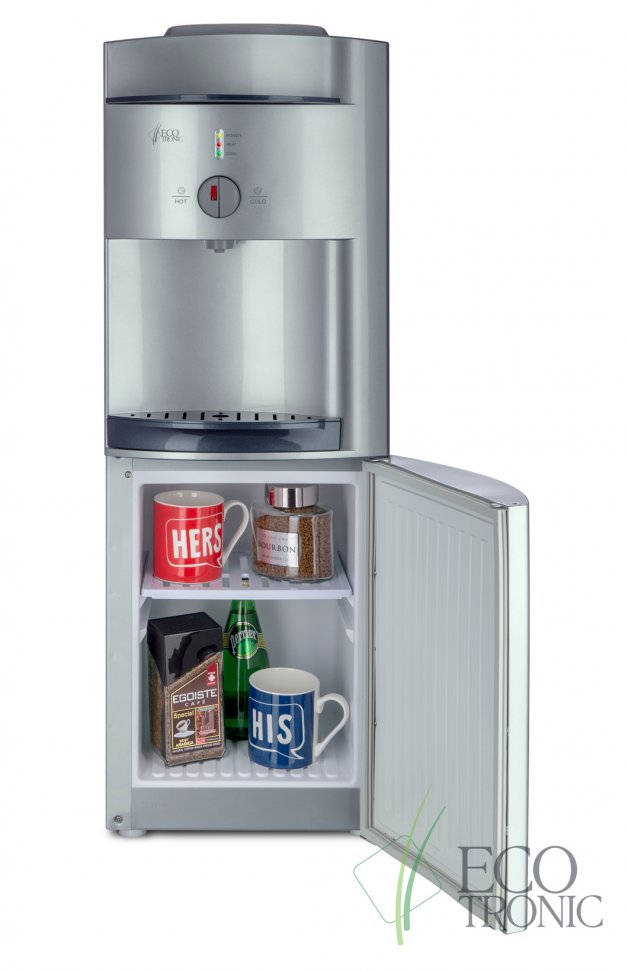 Кулер для воды Ecotronic G41-LCE Silver со шкафчиком электронный
