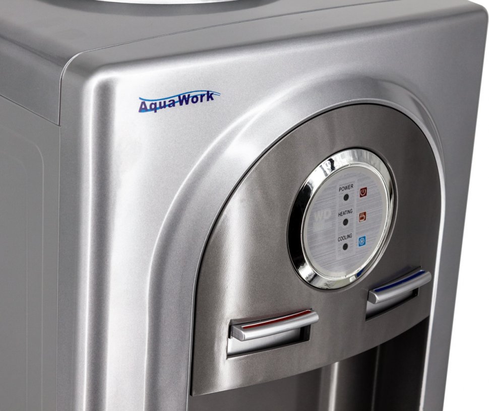 Кулер для воды Aqua Work 5-VB серый со шкафчиком электронный