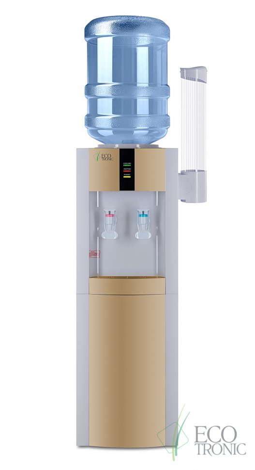 Кулер для воды Ecotronic H1-LCE Gold со шкафчиком электронный
