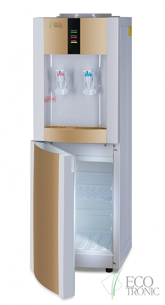 Кулер для воды Ecotronic H1-LCE Gold со шкафчиком электронный