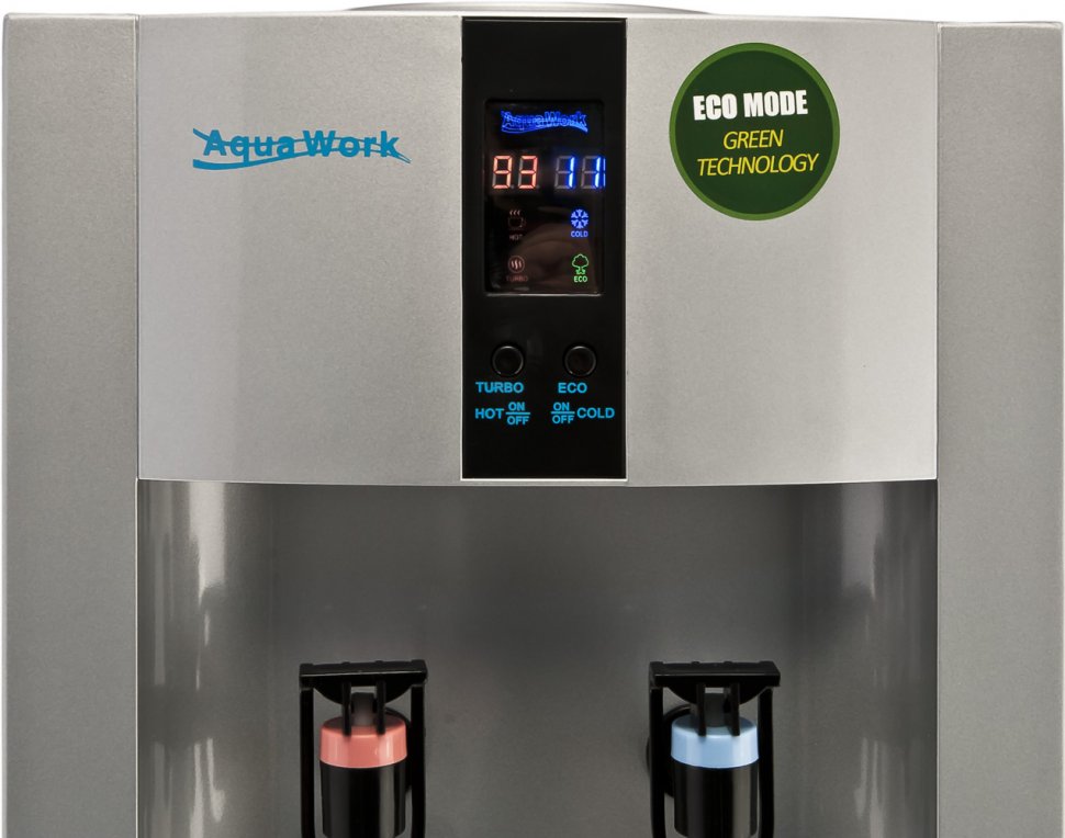 Кулер для воды Aqua Work 16-LD/EN-ST серебро с турбонагревом электронный
