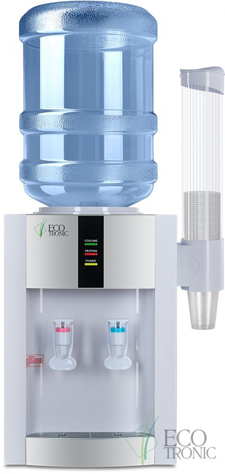 Кулер для воды Ecotronic H1-TE белый настольный электронный