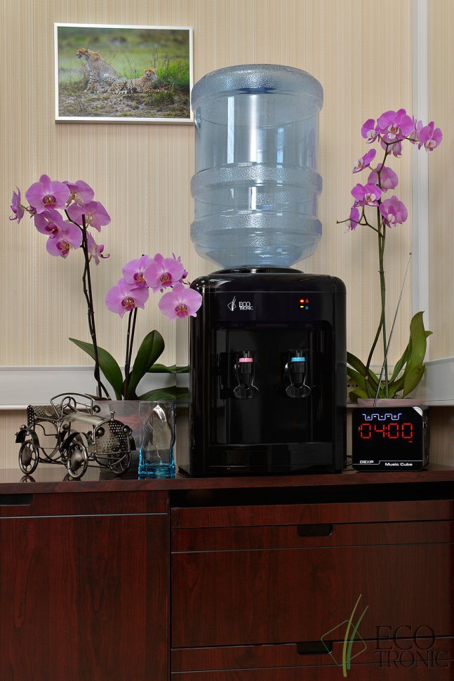 Кулер для воды Ecotronic H2-TE черный настольный электронный