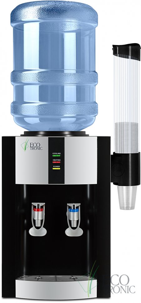 Кулер для воды Ecotronic H1-T черный настольный компрессорный