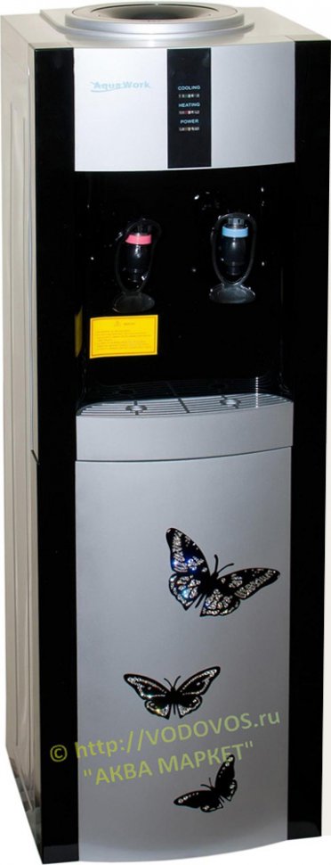 Кулер для воды Aqua Work 16-L/EN стразы Бабочки компрессорный