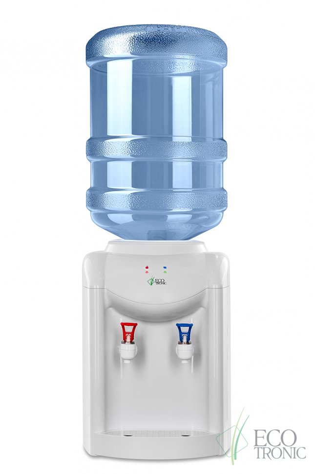 Кулер для воды Ecotronic K1-TN белый настольный с нагревом без охлаждения