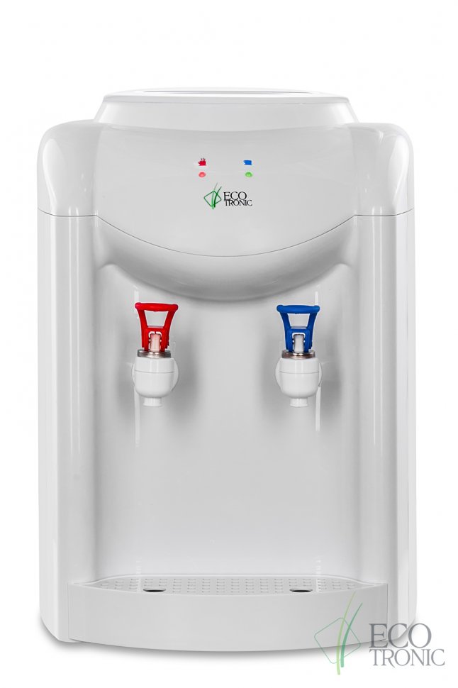 Кулер для воды Ecotronic K1-TN белый настольный с нагревом без охлаждения
