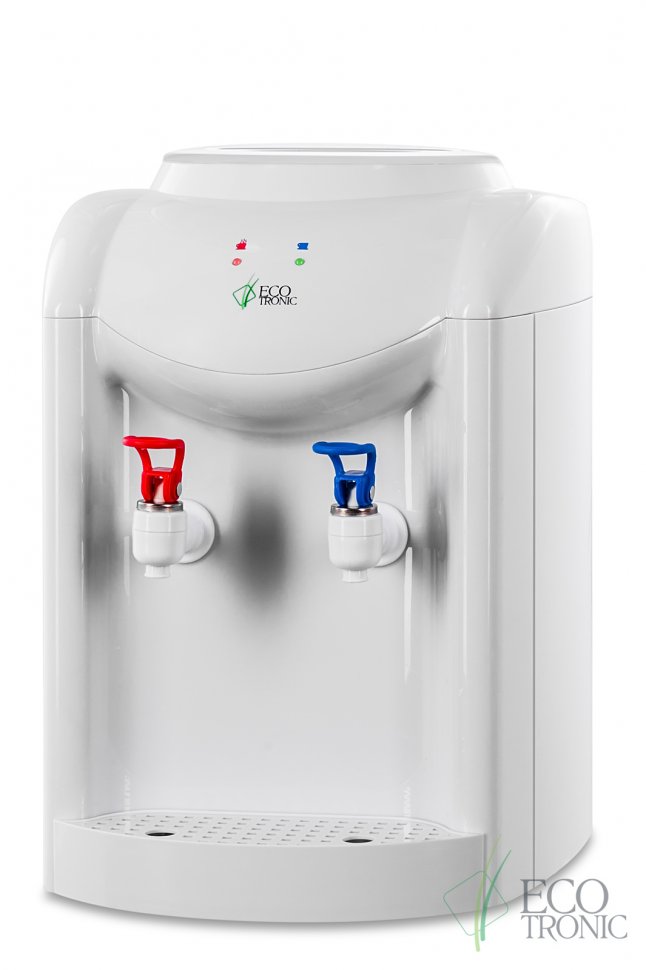 Кулер для воды Ecotronic K1-TN белый настольный с нагревом без охлаждения