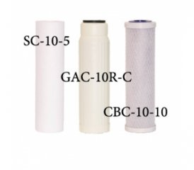 Комплект картриджей Raifil (SC10-5,GAC-10RC,CBC-10-10)
