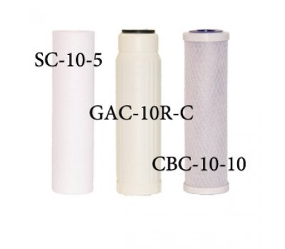 Комплект картриджей Raifil (SC10-5,GAC-10RC,CBC-10-10)
