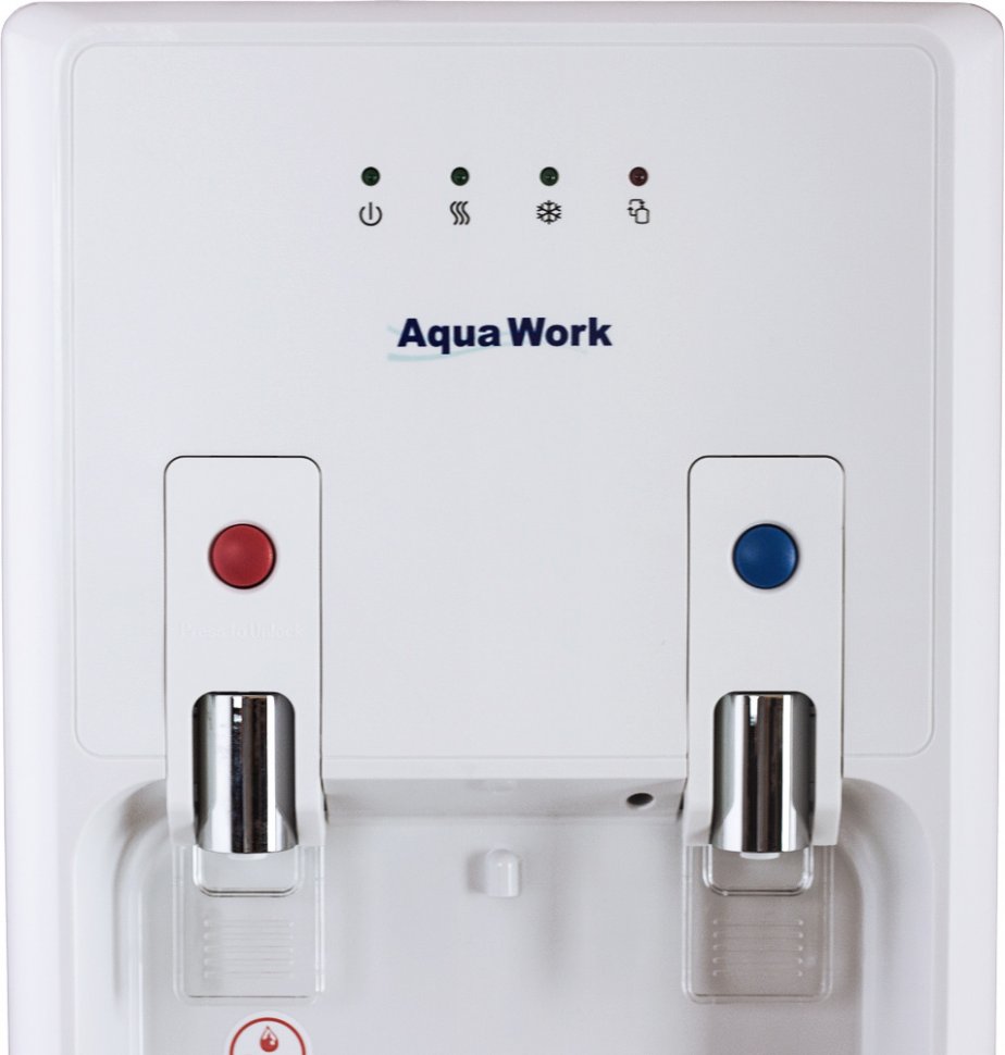 Кулер для воды Aqua Work 1447-S белый с нижней загрузкой компрессорный