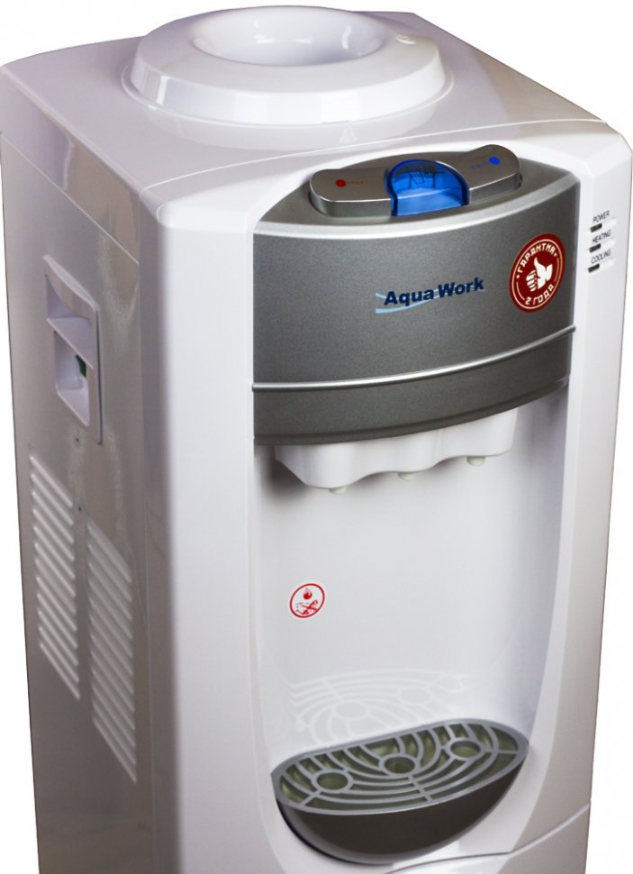 Кулер для воды Aqua Work 712-S-B белый с холодильником компрессорный
