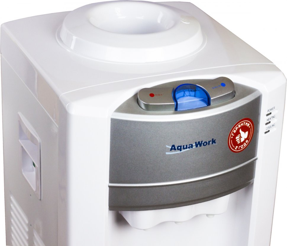 Кулер для воды Aqua Work 712-S-B белый с холодильником компрессорный