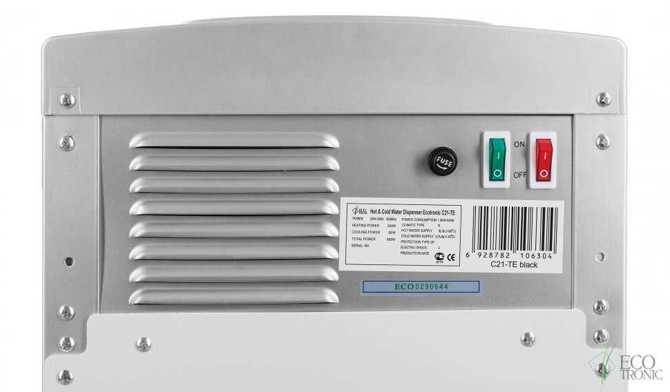 Кулер для воды Ecotronic C21-TE черный настольный электронный