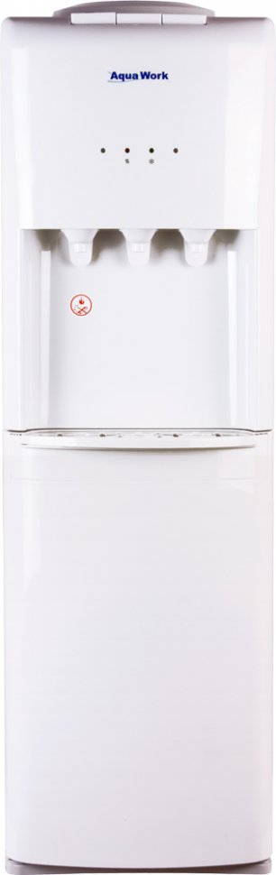 Кулер для воды Aqua Work 1345-S-B белый с холодильником компрессорный