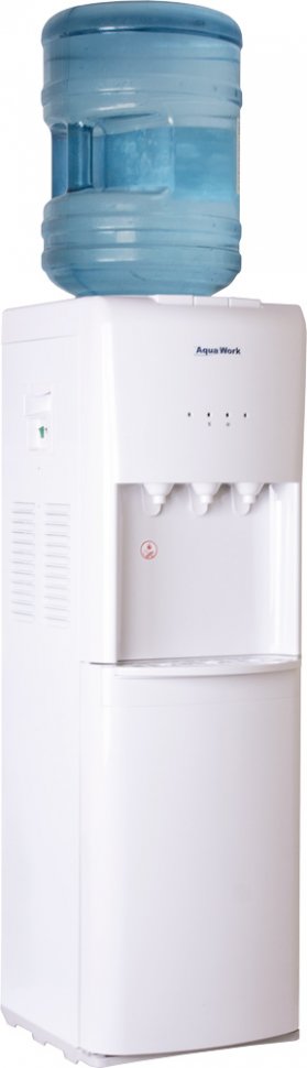 Кулер для воды Aqua Work 1345-S-B белый с холодильником компрессорный