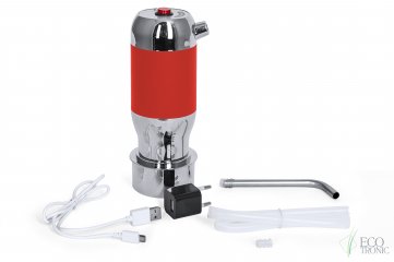 Помпа Ecotronic PLR-200 красная на аккумуляторе с USB-адаптером