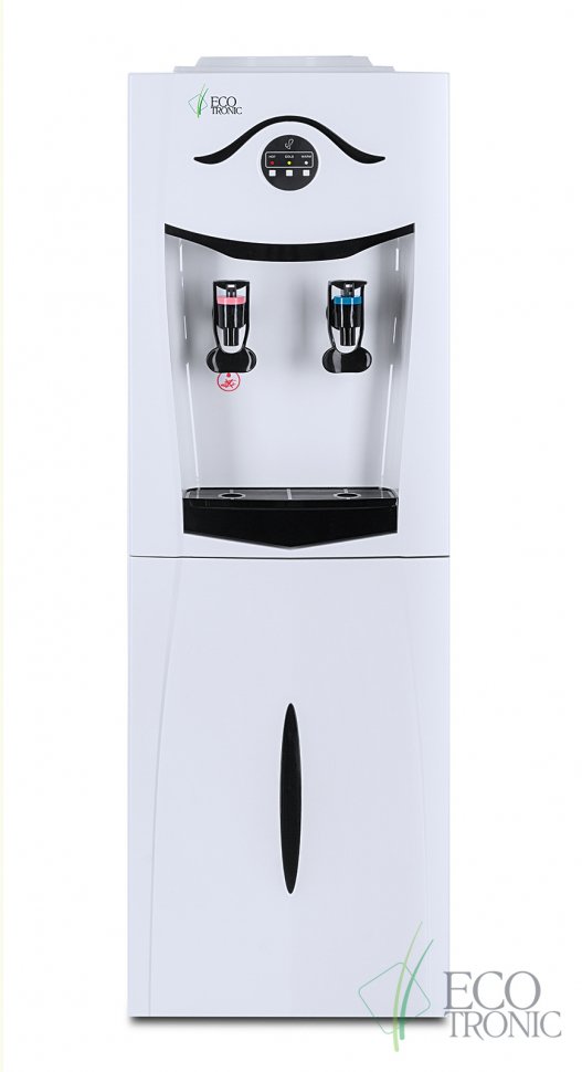 Кулер для воды Ecotronic K21-LCE белый со шкафчиком электронный