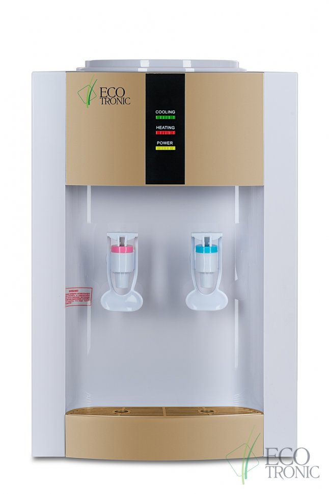 Кулер для воды Ecotronic H1-T золотой настольный компрессорный