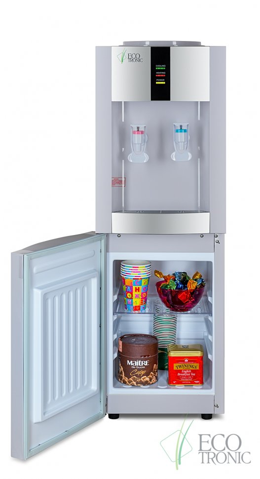 Кулер для воды Ecotronic H1-LC White компрессорный со шкафчиком