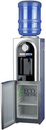 Кулер для воды Ecotronic C2-LCE Black со шкафчиком электронный