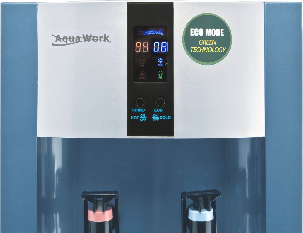 Кулер для воды Aqua Work 16-LD/EN-ST синий с турбонагревом электронный