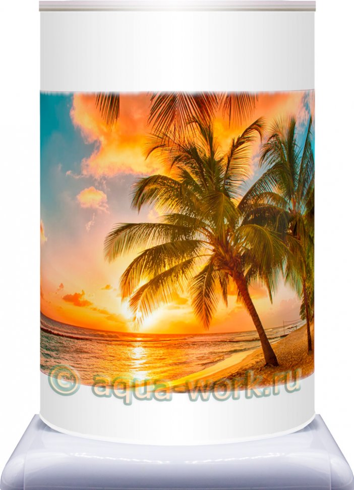 Чехол на кулер для воды Закат на море
