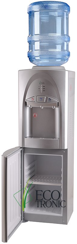 Кулер для воды Ecotronic C4-LCE Silver со шкафчиком электронный