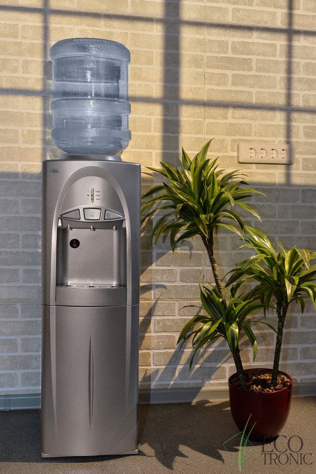 Кулер для воды Ecotronic C4-LCE Silver со шкафчиком электронный