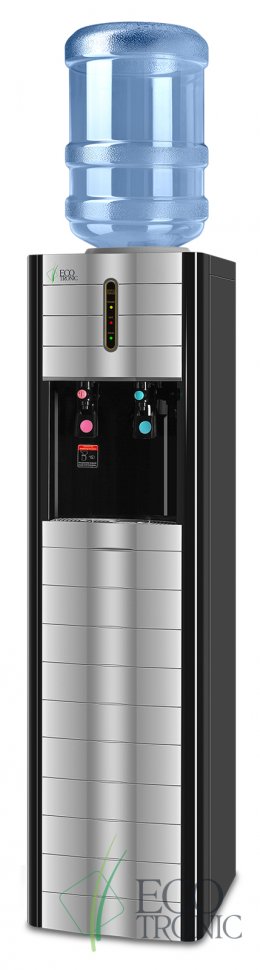 Кулер для воды Ecotronic V4-LZ Black с большим баком нагрева компрессорный