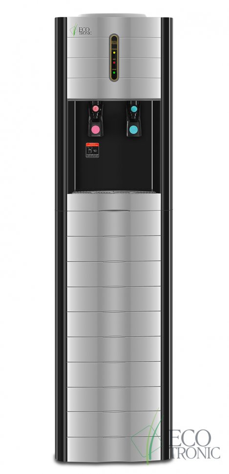 Кулер для воды Ecotronic V4-LZ Black с большим баком нагрева компрессорный
