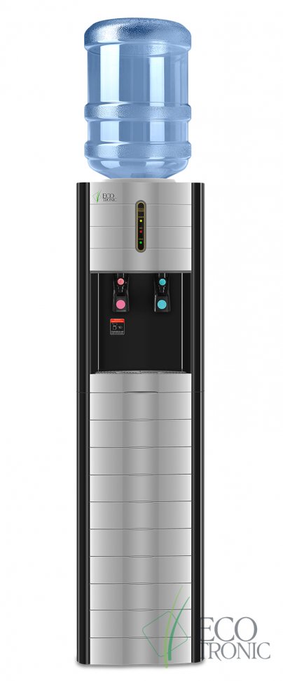 Кулер для воды Ecotronic V4-LZ Black с большим баком нагрева компрессорный