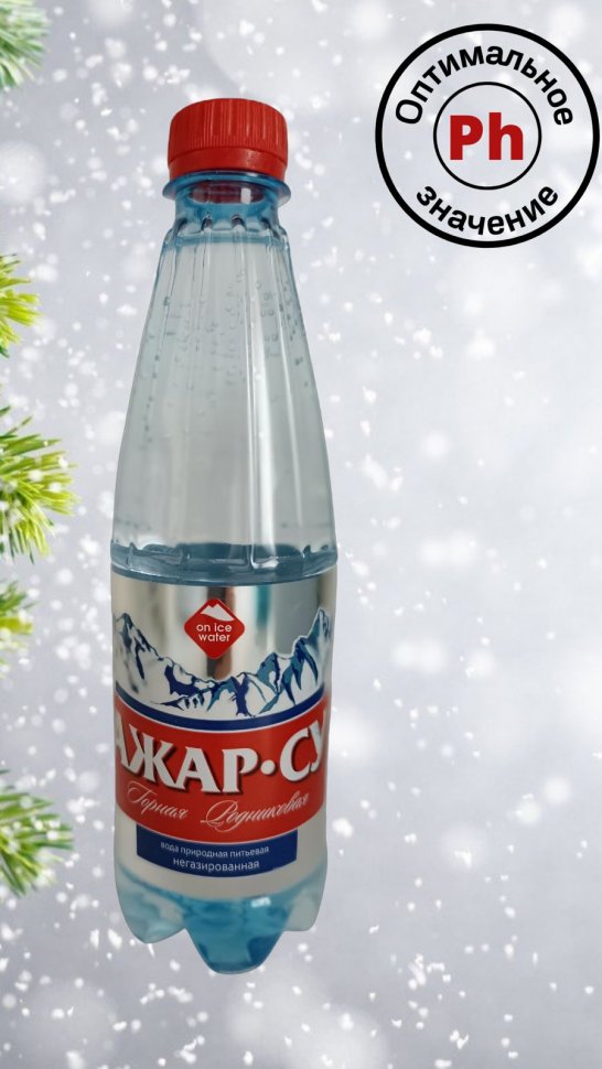 Ледниковая вода Ажар-СУ 0.5 литра (упаковка 12 бутылок)
