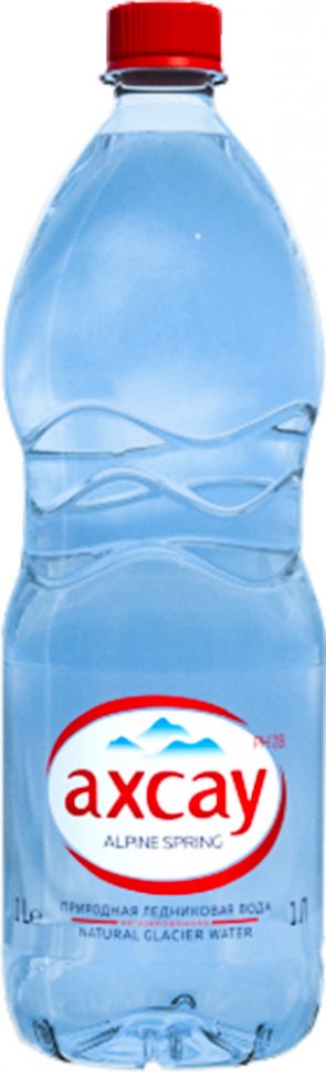 Ледниковая вода Ахсау 1 литр (упаковка 6 бутылок) 
