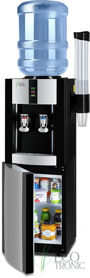 Кулер для воды Ecotronic H1-LF черный с холодильником компрессорный
