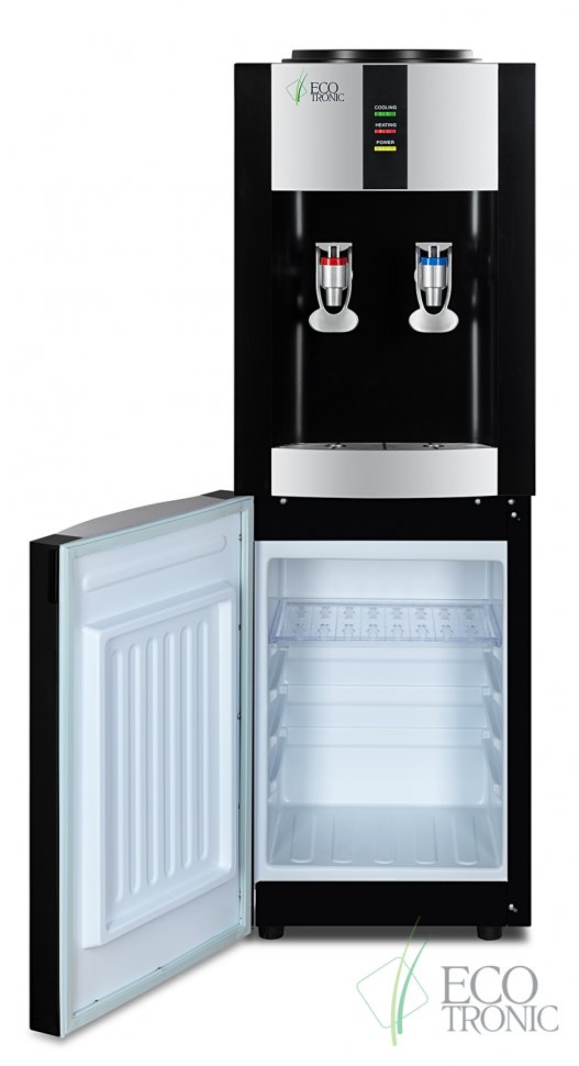 Кулер для воды Ecotronic H1-LCE Black со шкафчиком электронный