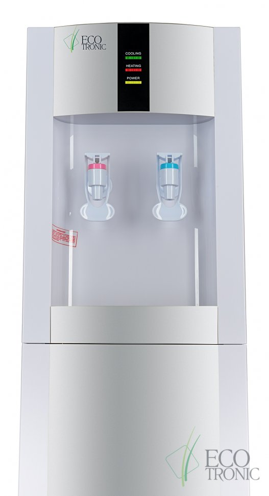 Кулер для воды Ecotronic H1-LCE White со шкафчиком электронный