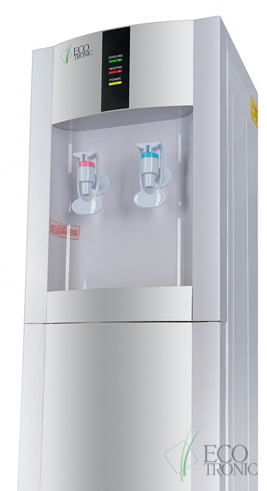 Кулер для воды Ecotronic H1-LCE White со шкафчиком электронный