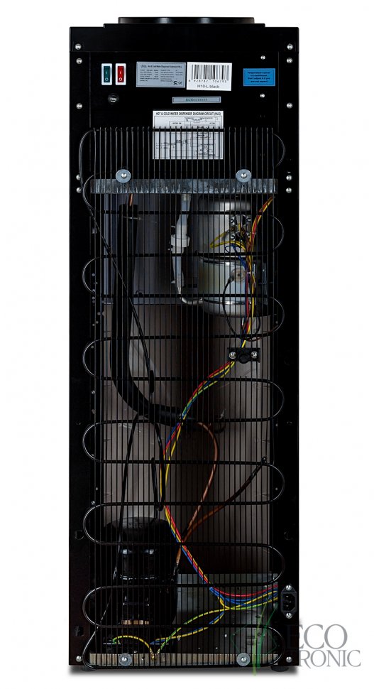 Кулер для воды Ecotronic H10-L Black с большим баком нагрева компрессорный