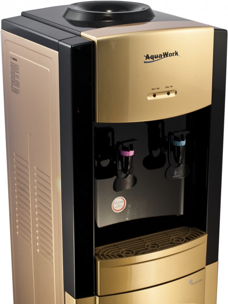Кулер для воды Aqua Work 21 золотой/черный компрессорный