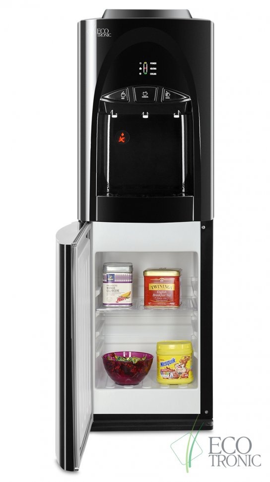 Кулер для воды Ecotronic C4-LCE Black со шкафчиком электронный
