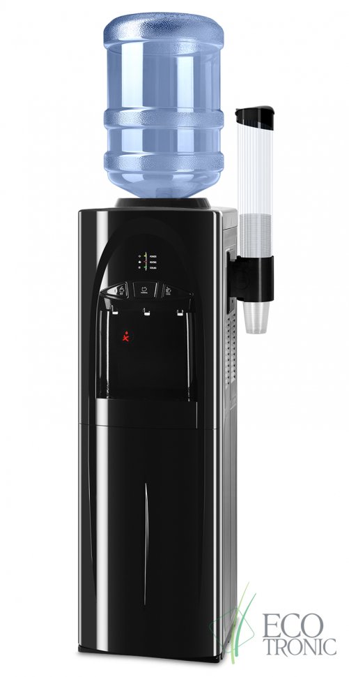 Кулер для воды Ecotronic C4-LCE Black со шкафчиком электронный