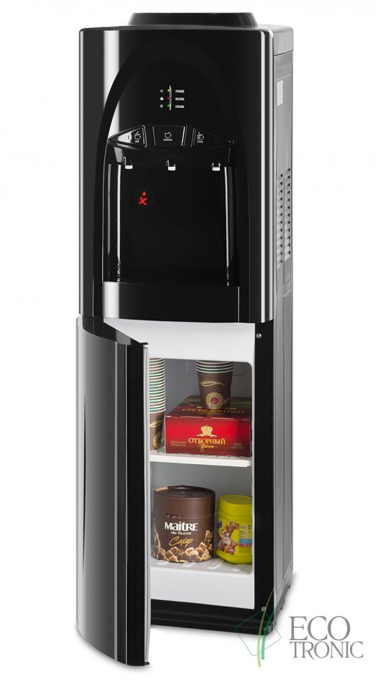 Кулер для воды Ecotronic C4-LCE Black со шкафчиком электронный