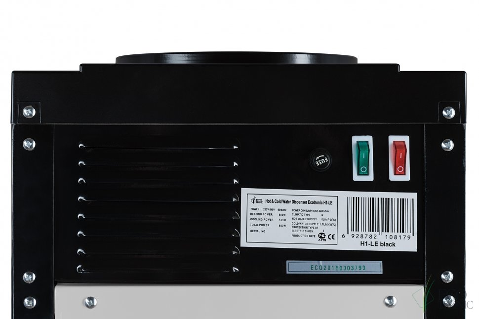Кулер для воды Ecotronic H1-LE Black с двойным блоком электронного охлаждения