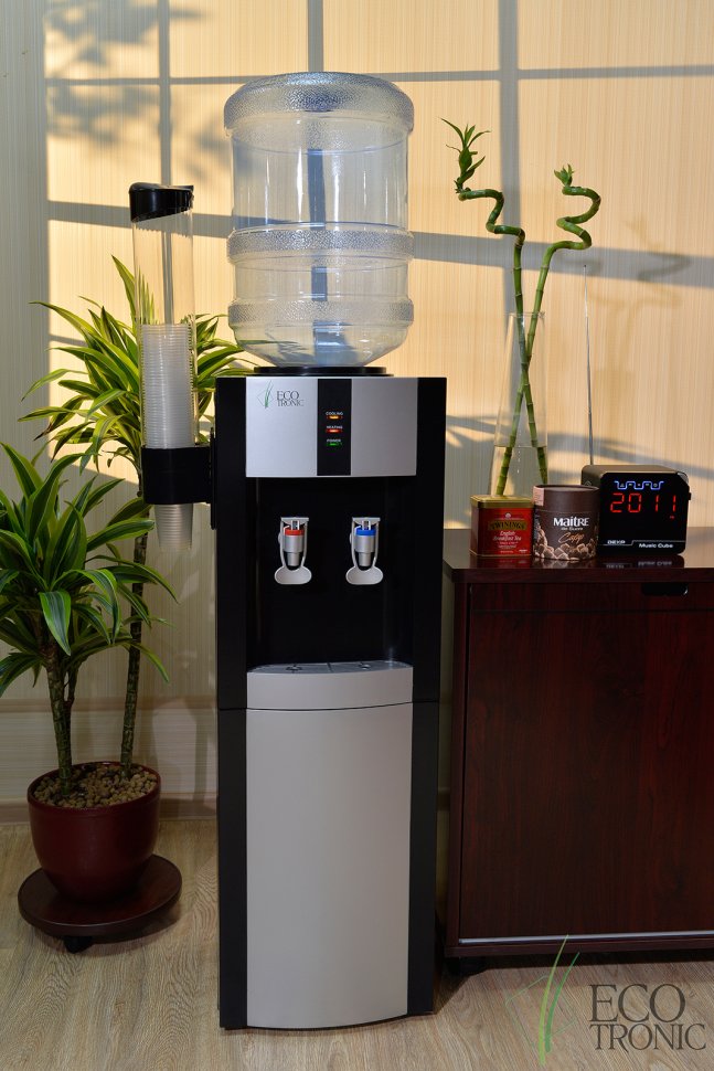 Кулер для воды Ecotronic H1-LE Black с двойным блоком электронного охлаждения