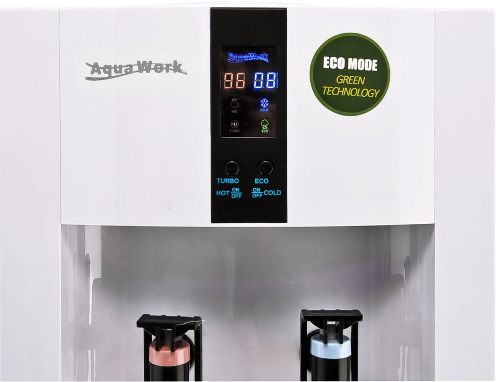 Кулер для воды Aqua Work 16-LD/EN-ST белый с турбонагревом электронный